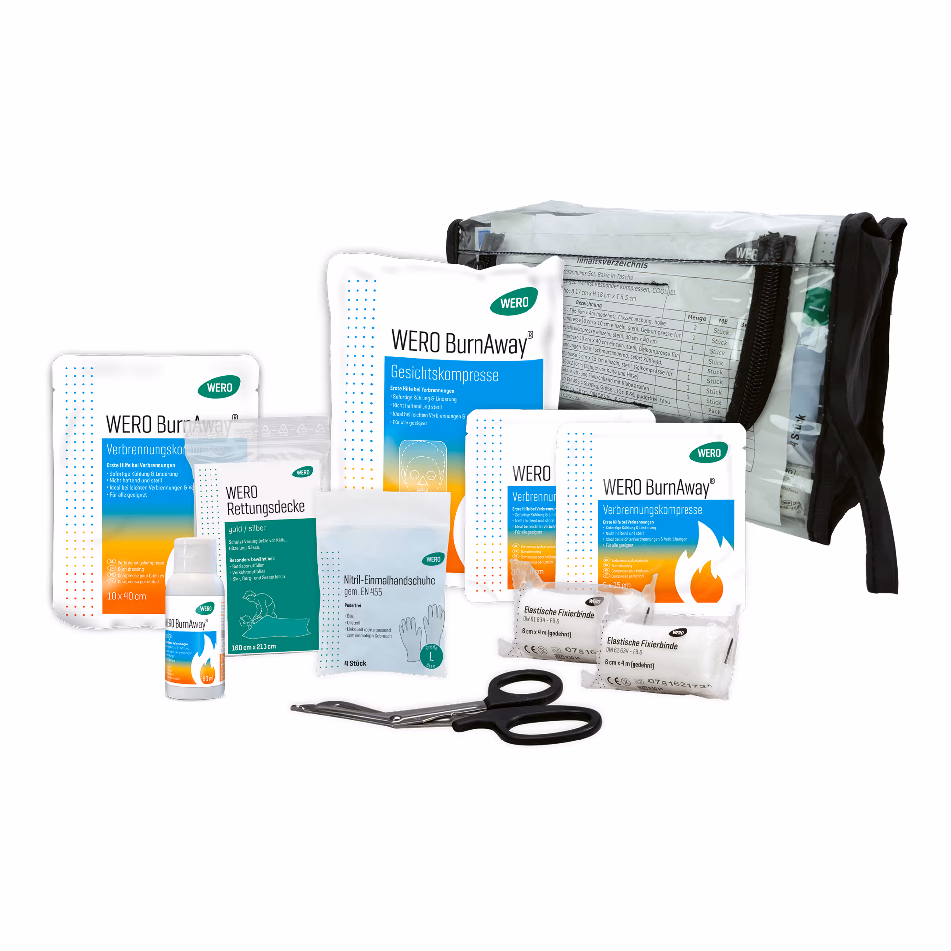 WERO Verbrennungs-Set, Basic - Tasche 