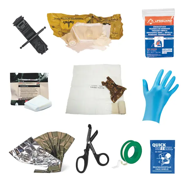 Füllung in Anlehnung an die Ausstattung des Einsatzersthelfer Alpha 