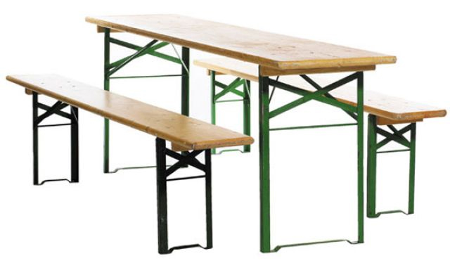 Biertischgarnitur 80 cm breit