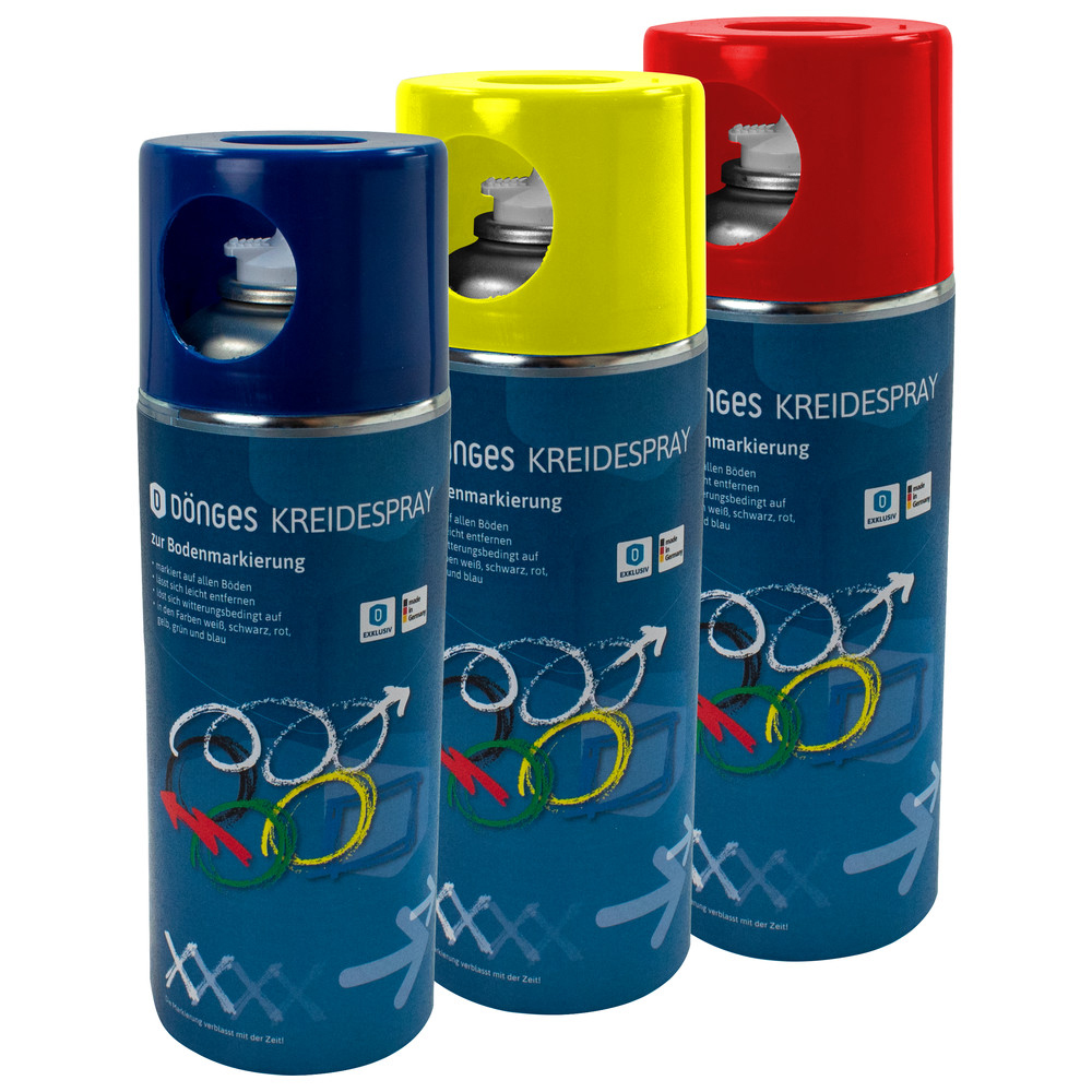 DÖNGES Kreidemarkierspray, 400 ml, weiß, Verpackungseinheit 6 Stück