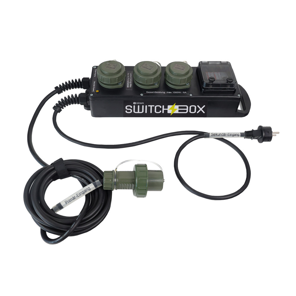 DÖNGES Switchbox für redundante Zeltbeleuchtung 230 V, 1.000 W, 6 A