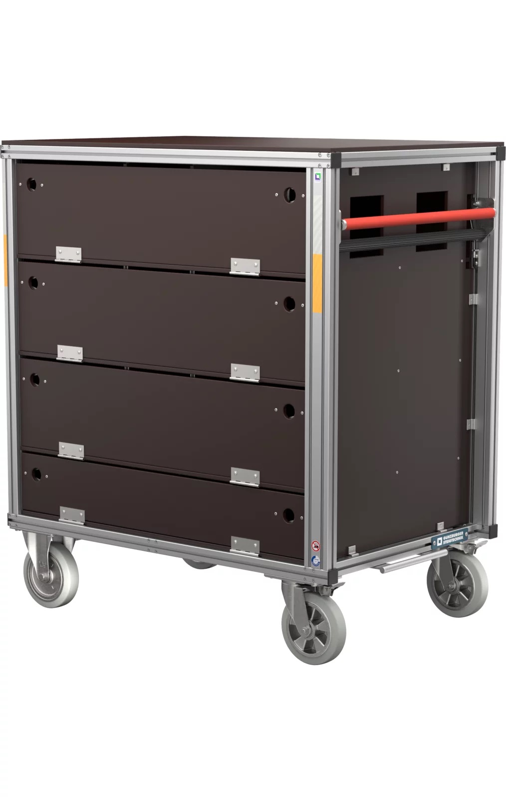 Rollcontainer für Atemschutzgeräte und Ersatzflaschen