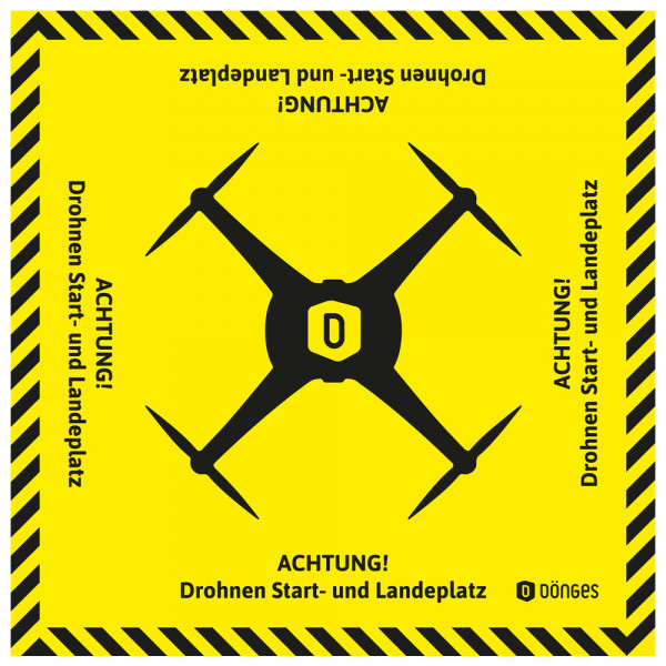 DÖNGES Bereitstellungsplane Drohnen-Landeplatz, 200 x 200 cm
