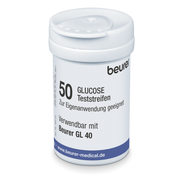 BEURER Blutzucker Einzel-Teststreifen GL40 (VP mit 50 Stück)