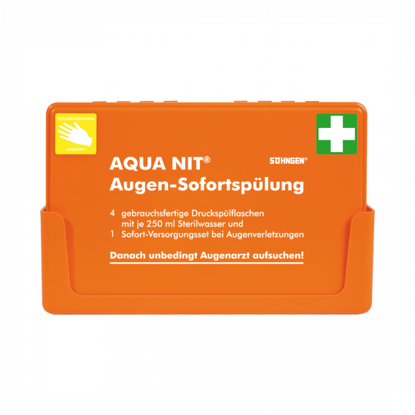 AquaNit-Box 4 x 250 ml Augen-Sofortspülung